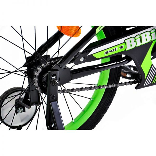 Детский велосипед Bibi Space 20" (2021) черно-зеленый